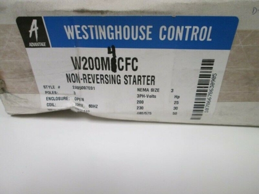 W200M4CFC WESTINGHOUSE Μη αναστρέψιμος εκκινητής Advantage 3 πόλων 600V 50/60 Hz 120 Volt