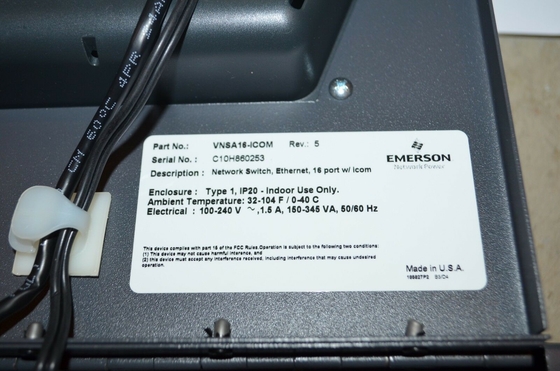 Emerson VNSA16-ICOM 100-240VAC ΜΟΝΟΦΑΣΙΚΟ ETHERNET 16 ΘΥΡΩΝ ΤΥΠΟΥ 1 ΠΕΡΙΒΛΗΜΑ
