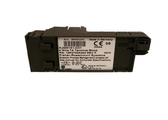 Emerson Redundant Power Supply Module DeltaV KJ4001X1-CC1 12P0733X032 4 Wire TX Terminal Block
