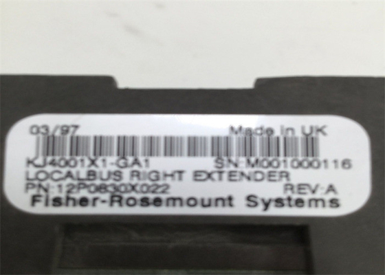 Emerson DeltaV LOCAL KJ4001X1-GA1 12P0830X022 BUS RIGHT EXTENDER Καλώδιο