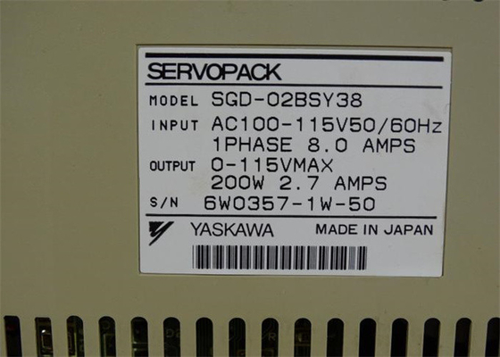 Νέα Yaskawa Servo Drives SGD-02AH Εργασιακή ισχύς 200W