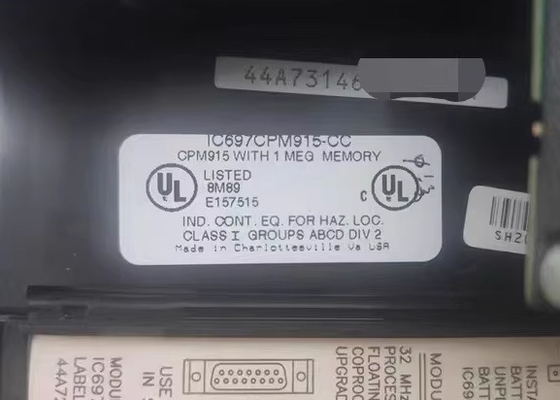 GE Fanuc IC697CPM915 Κεντρική Μονάδα Επεξεργασίας 64mhz 32 Bit Floating Series 90-70