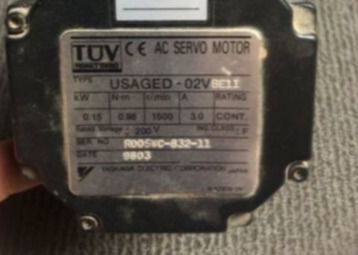 YASKAWA USAGED-02VBE11 Μηχανές AC Servomotor 0,15KW 3A 200V ΕΕ Αυτοματοποίηση