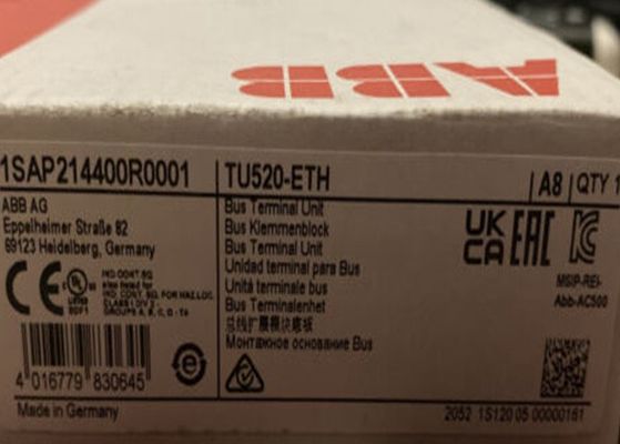 Tu520-ETH 1SAP214400R0001 προγραμματίσημη λογικής ελεγκτών S500 άνοιξη μονάδων λεωφορείων τελική