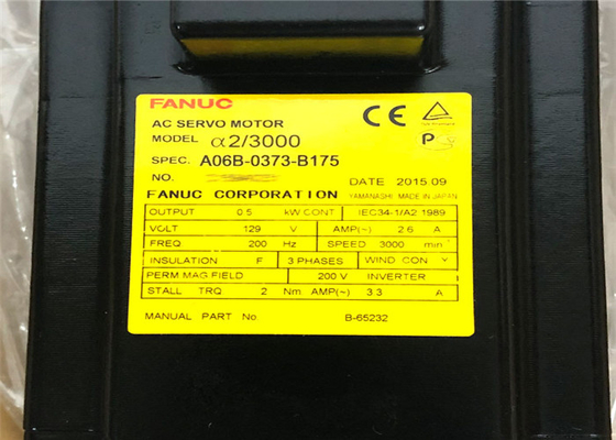 A06B-0373-B175 βιομηχανική σερβο μηχανή Fanuc άλφα 2/3000 3000rpm 200-230V