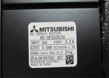HC-SFS52G1H 3AC 126V 3.2AMP 2000RPM Mitsubishi  BRAKE MIN Industrial Servo Motor HC SERIES