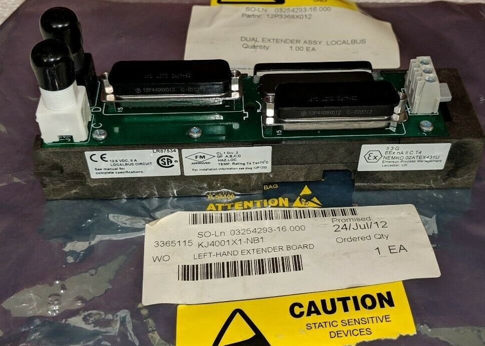 Διπλό αριστερό διαλυτικό χρώματος 8 Amp 12,6 VDC Localbus διαλυτικών χρώματος καλωδίων του EMERSON KJ4001X1-NB1