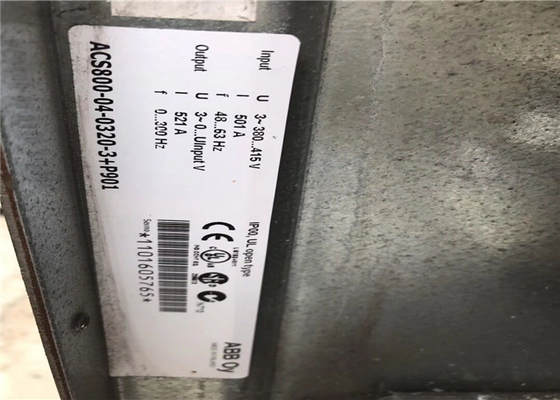 3 μεταβλητός μετατροπέας ACS800-04-0320-3+P901 συχνότητας φάσης 250kW 440A ABB νέος και χρησιμοποιούμενος